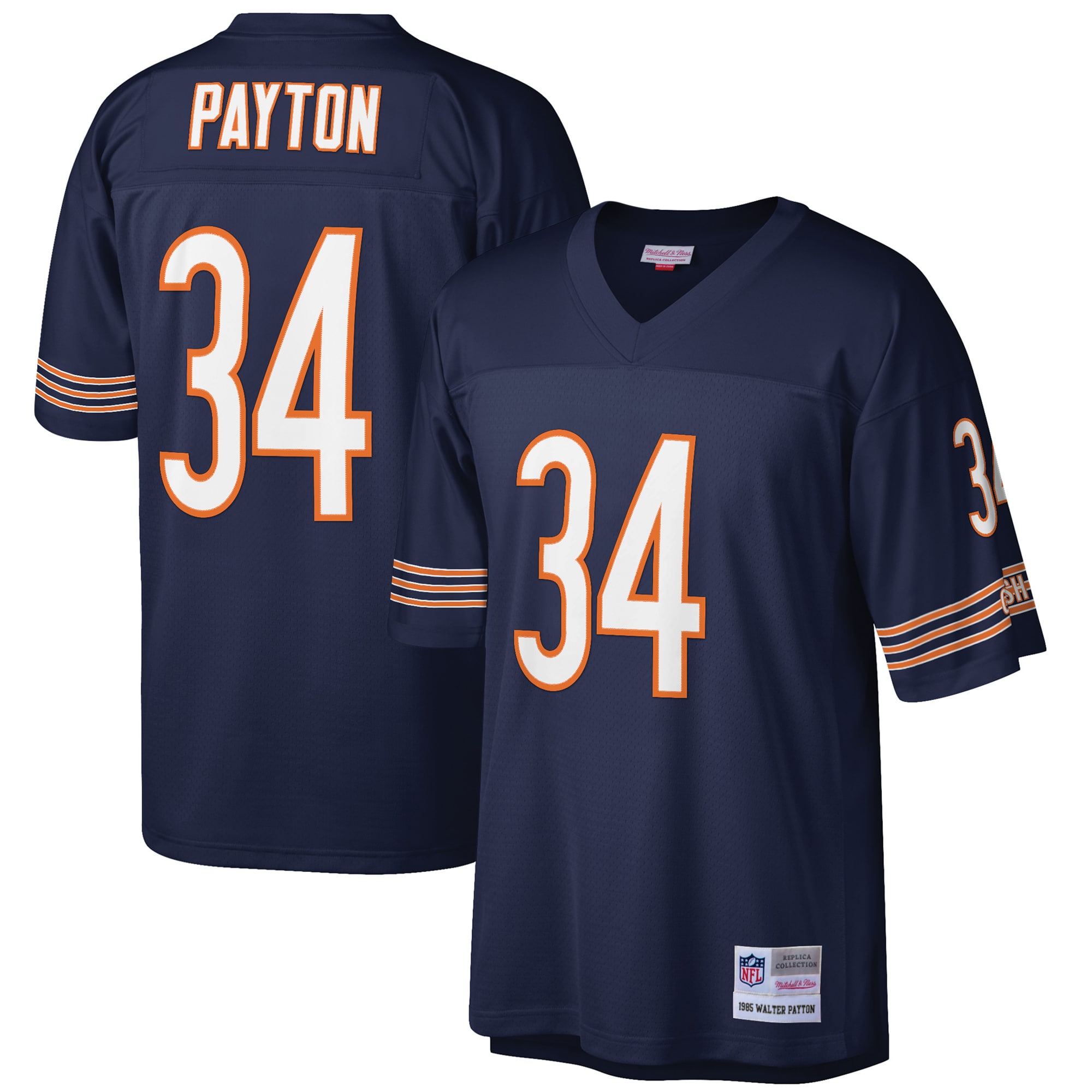 walter payton chicago bears mitchell ness big tall 1985 retired player replica jersey navy clowdercats 3a85f.jpg