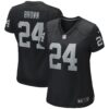 willie brown las vegas raiders nike womens game retired player jersey black clowdercats gptnd.jpg