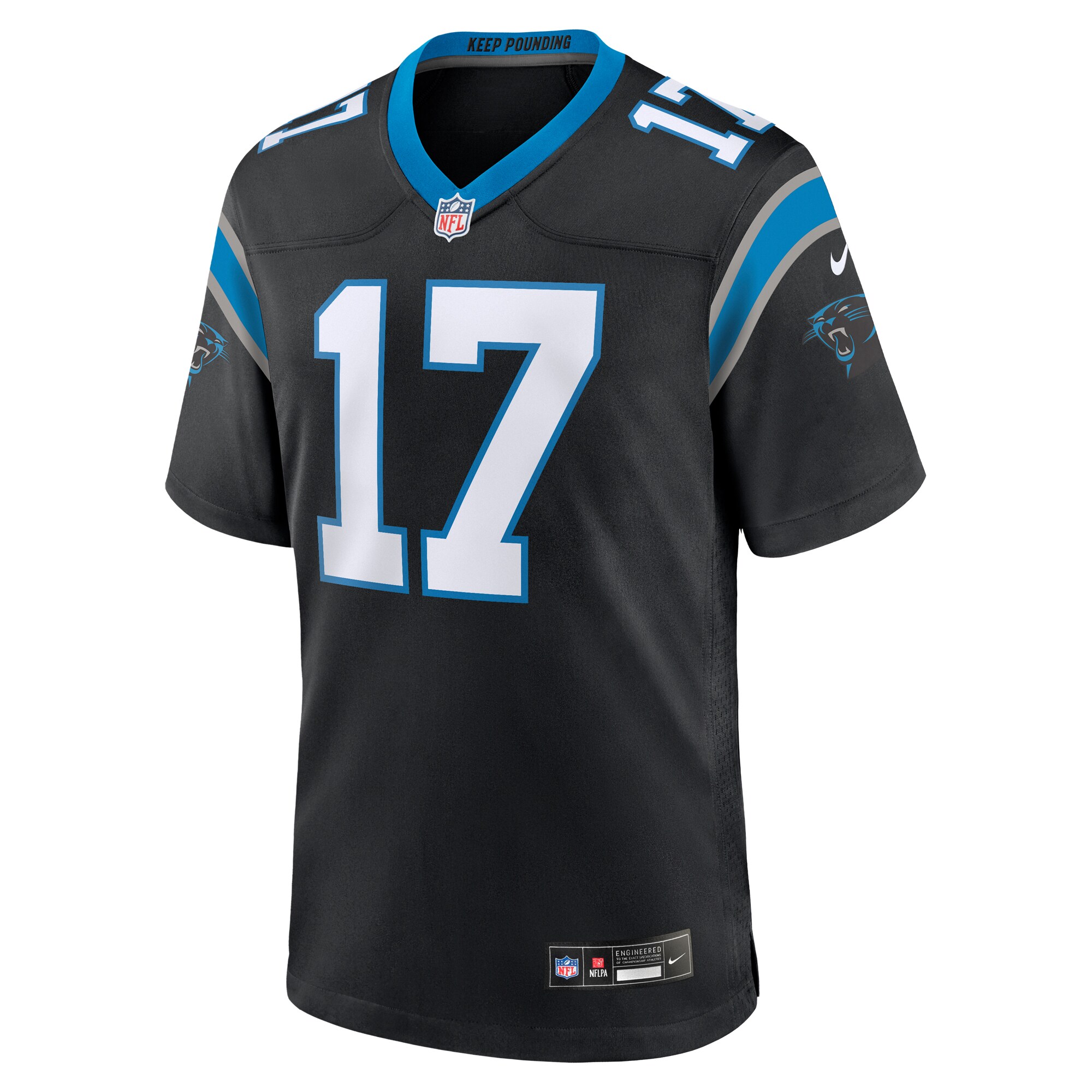 xavier legette carolina panthers nike 2024 nfl first round pick game player jersey black clowdercats uplsg.jpg