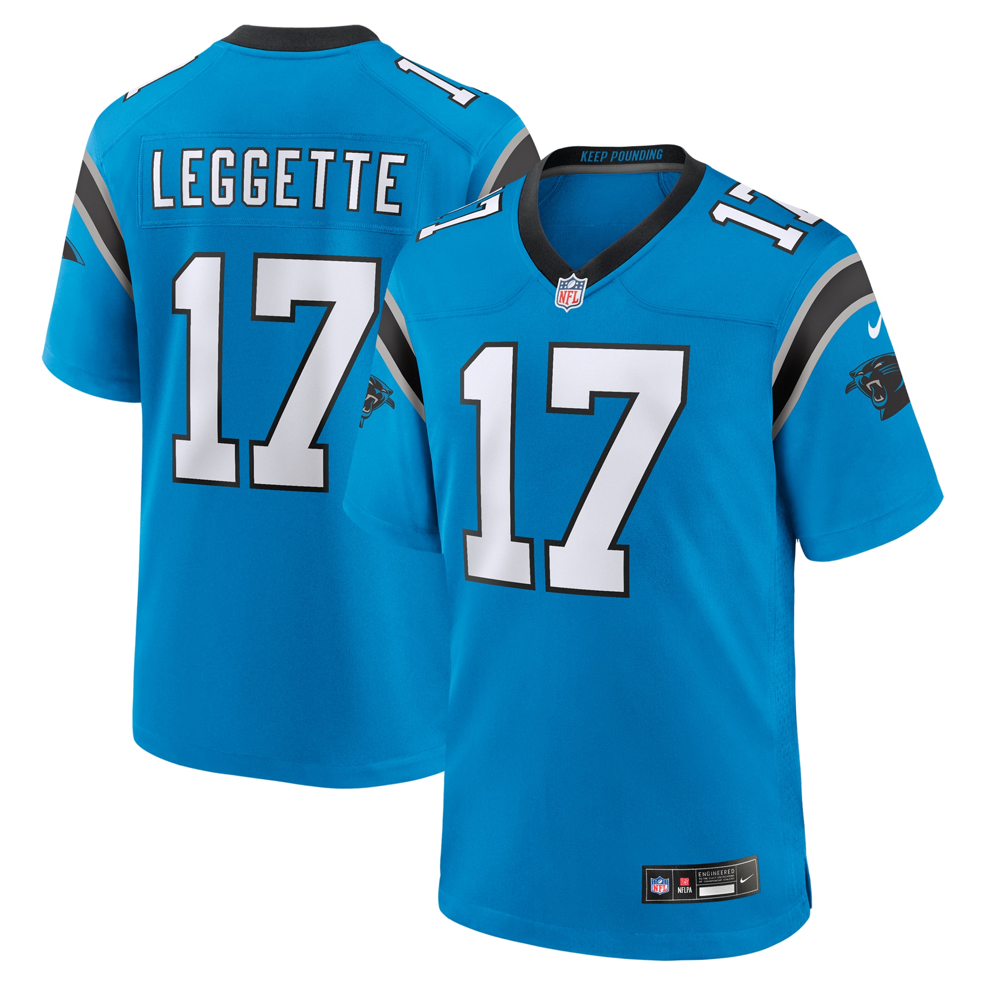 xavier legette carolina panthers nike alternate game jersey blue clowdercats gp769.jpg
