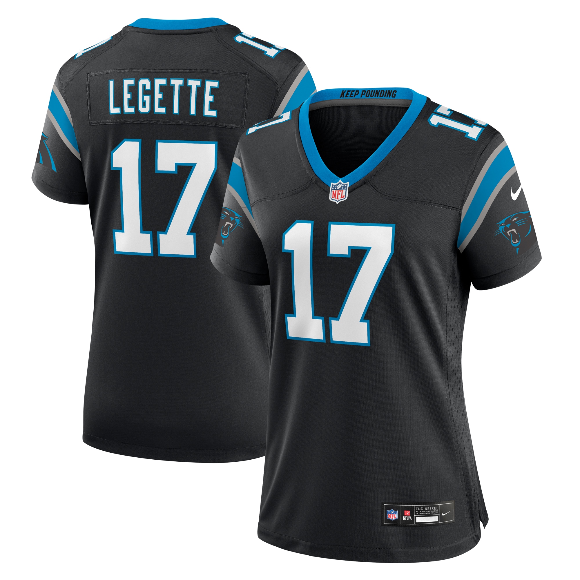 xavier legette carolina panthers nike womens game jersey black clowdercats gk7kf.jpg