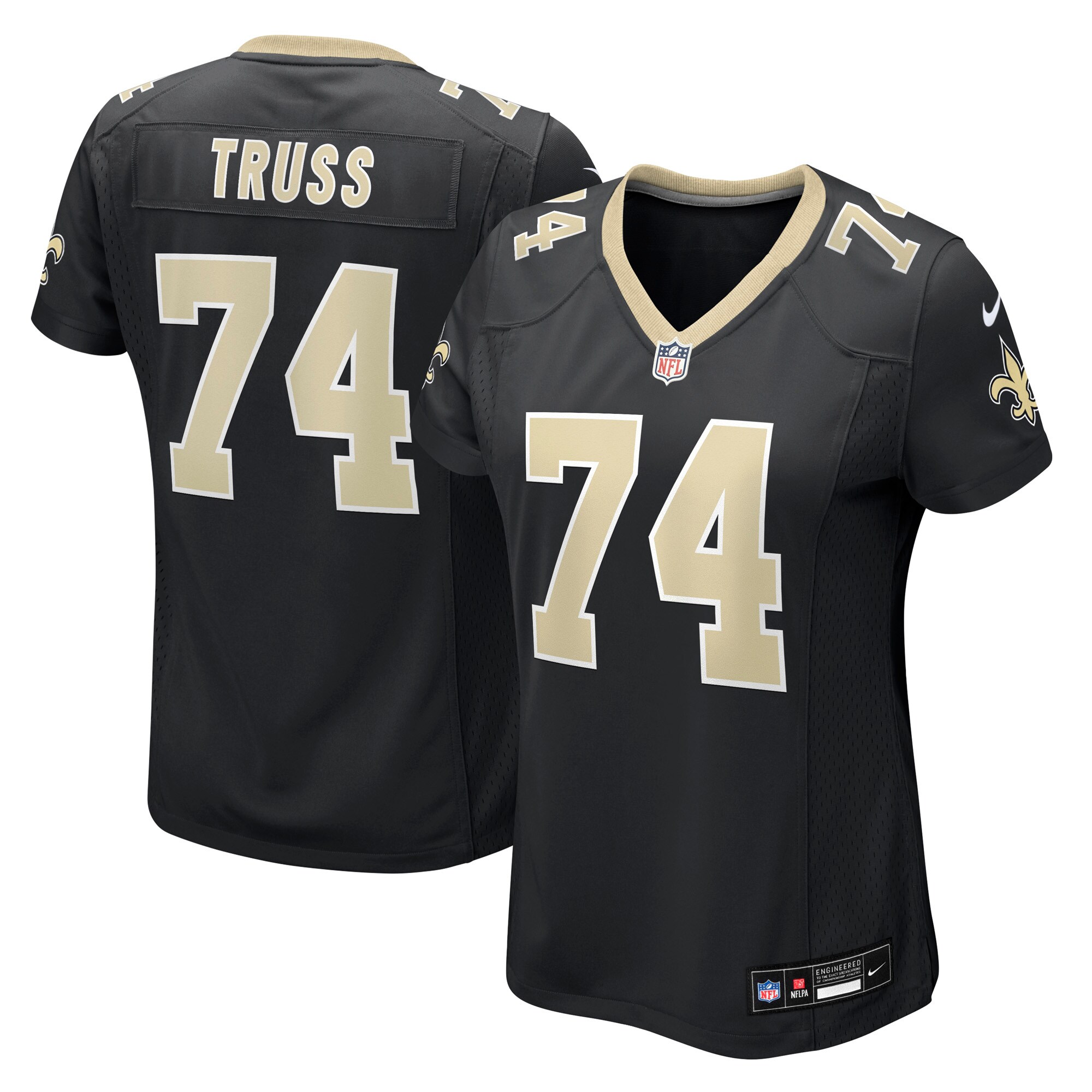 xavier truss new orleans saints nike womens team game jersey black clowdercats vlyow.jpg