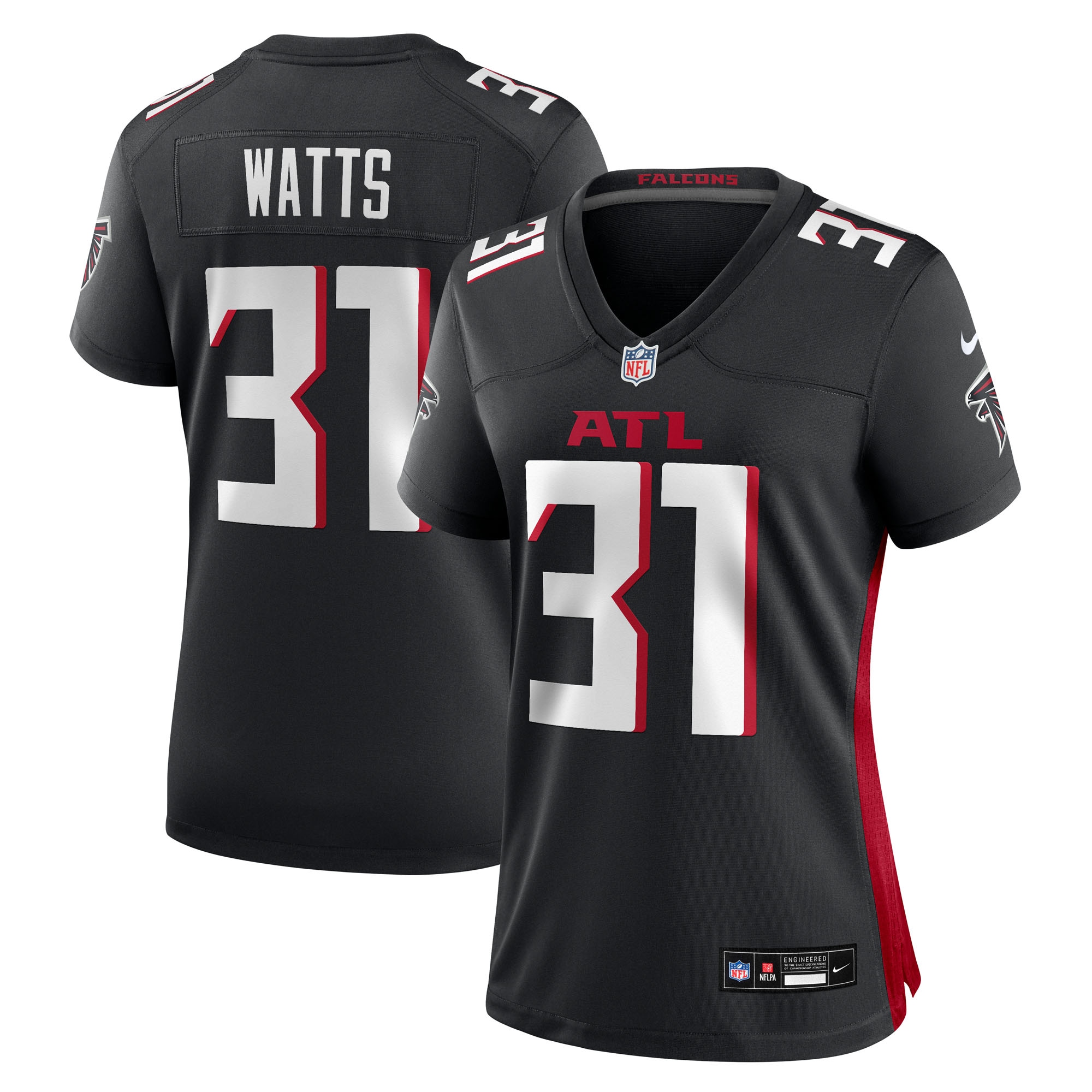 xavier watts atlanta falcons nike womens team game jersey black clowdercats j7sh6.jpg