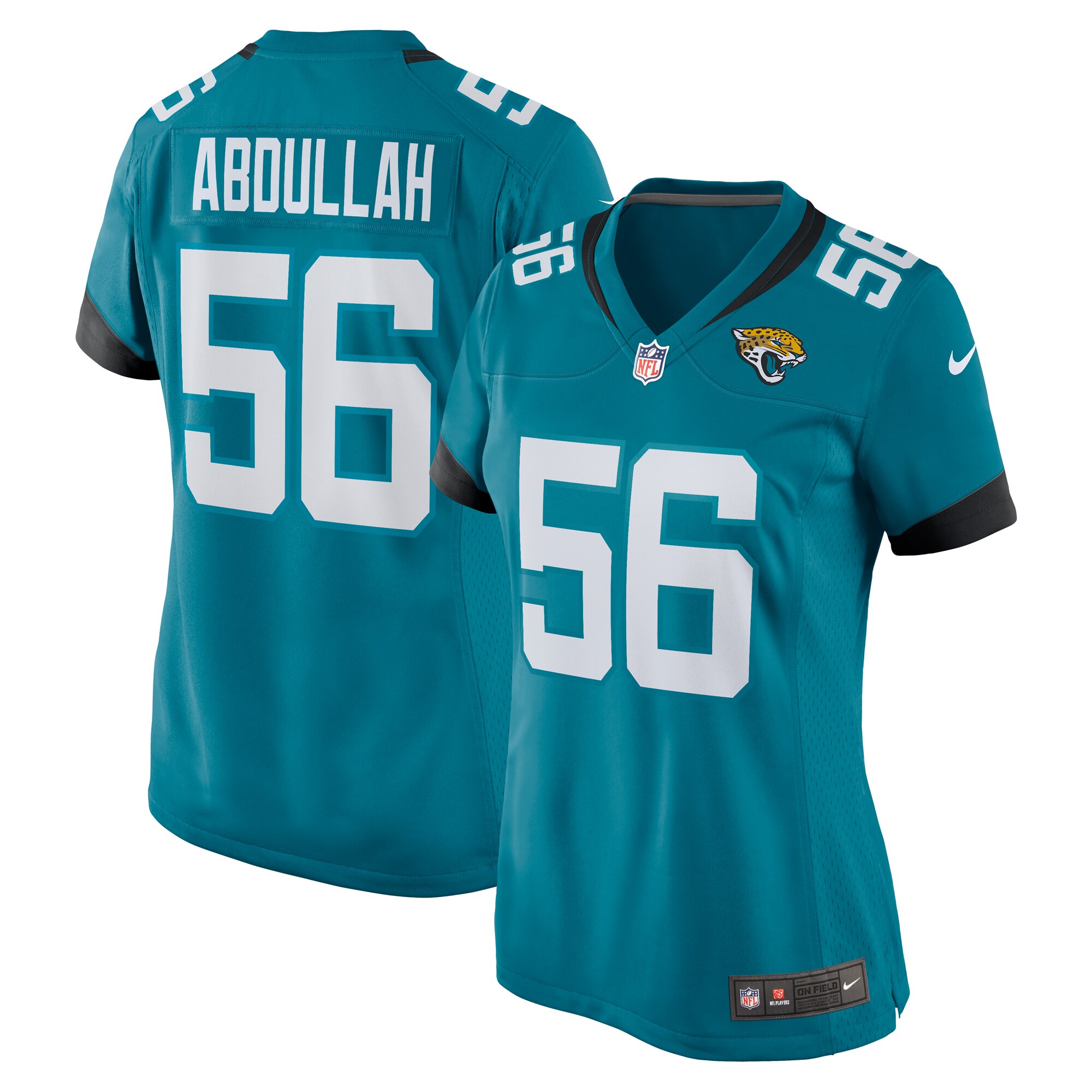 yasir abdullah jacksonville jaguars nike womens team game jersey teal clowdercats i1t8f.jpg