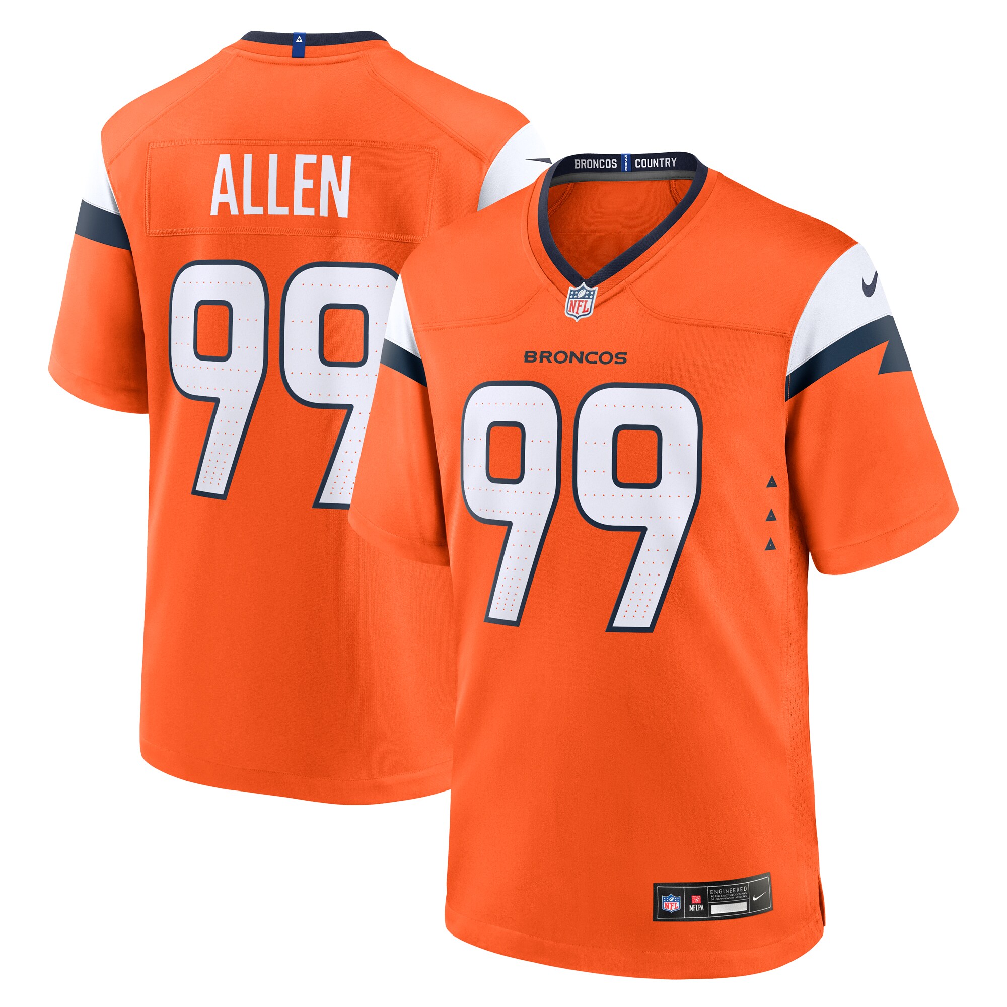 zach allen denver broncos nike team game jersey orange clowdercats yjx62.jpg