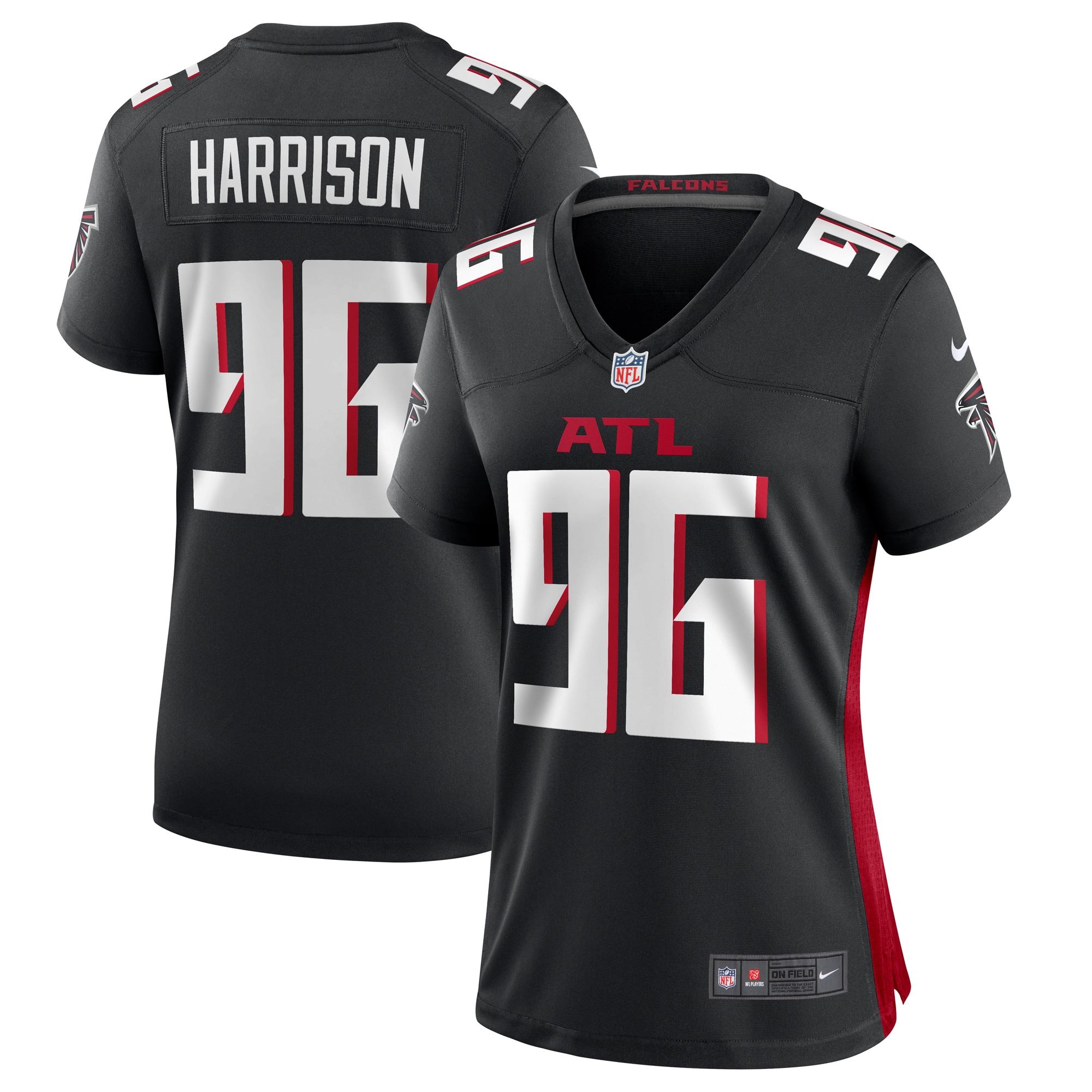 zach harrison atlanta falcons nike womens team game jersey black clowdercats fzrm9.jpg