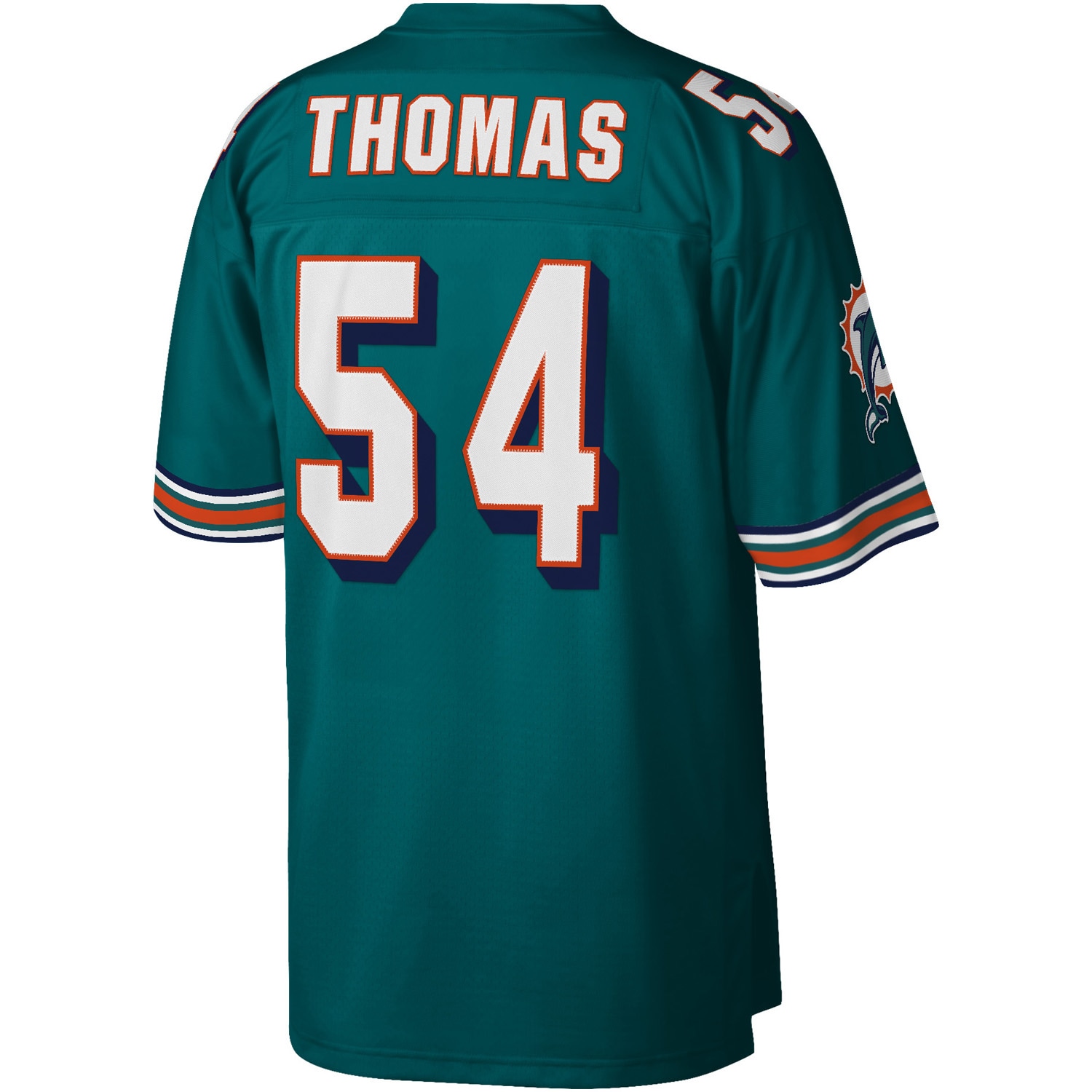 zach thomas miami dolphins mitchell ness legacy replica jersey aqua clowdercats w8s62.jpg