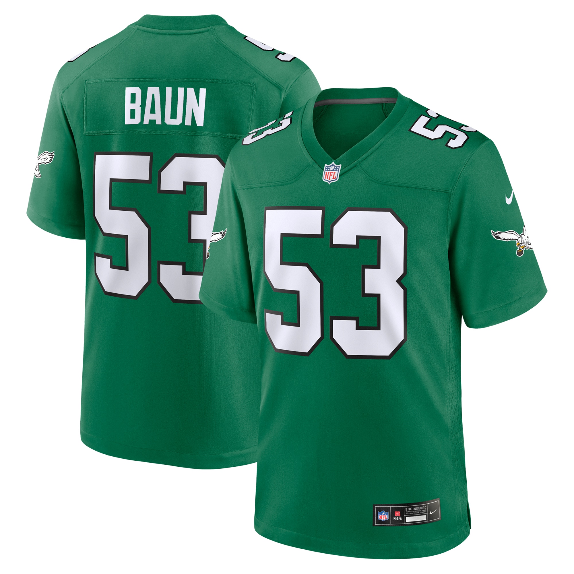 zack baun philadelphia eagles nike alternate game jersey kelly green clowdercats xlfl5.jpg