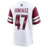 zane gonzalez washington commanders nike game jersey white clowdercats c30pj.jpg