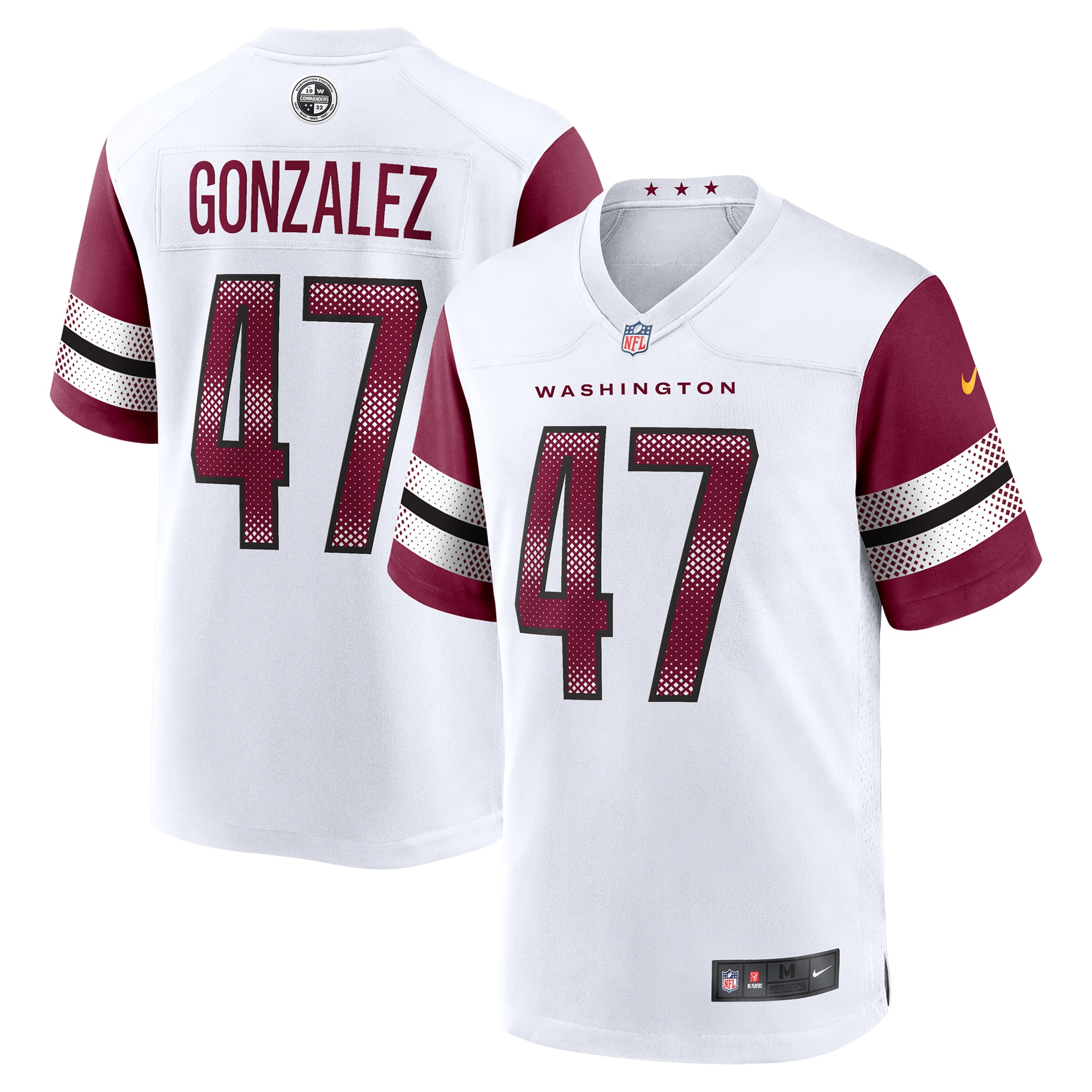zane gonzalez washington commanders nike game jersey white clowdercats kl0ny.jpg