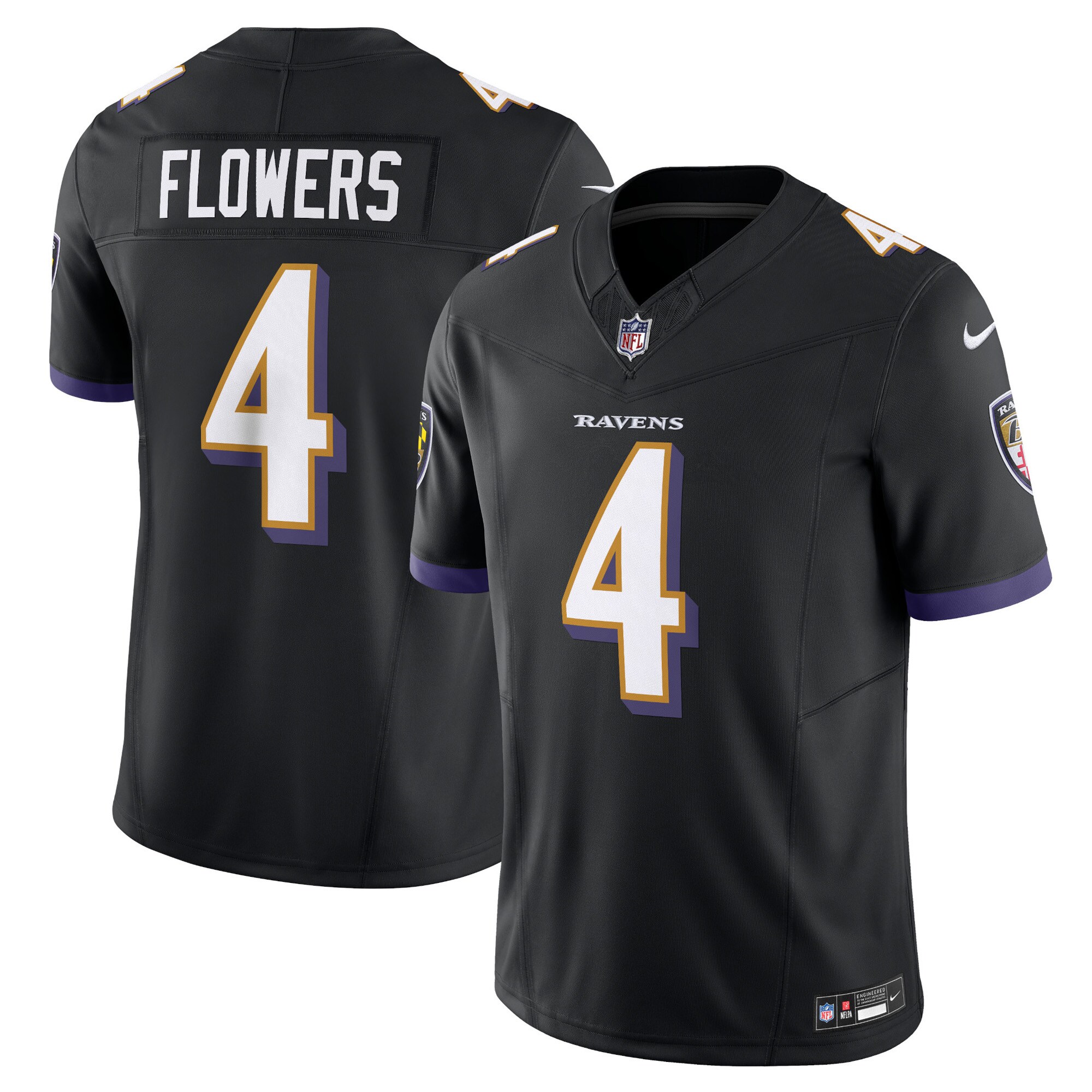 zay flowers baltimore ravens nike alternate vapor fuse limited jersey black clowdercats ddojt.jpg