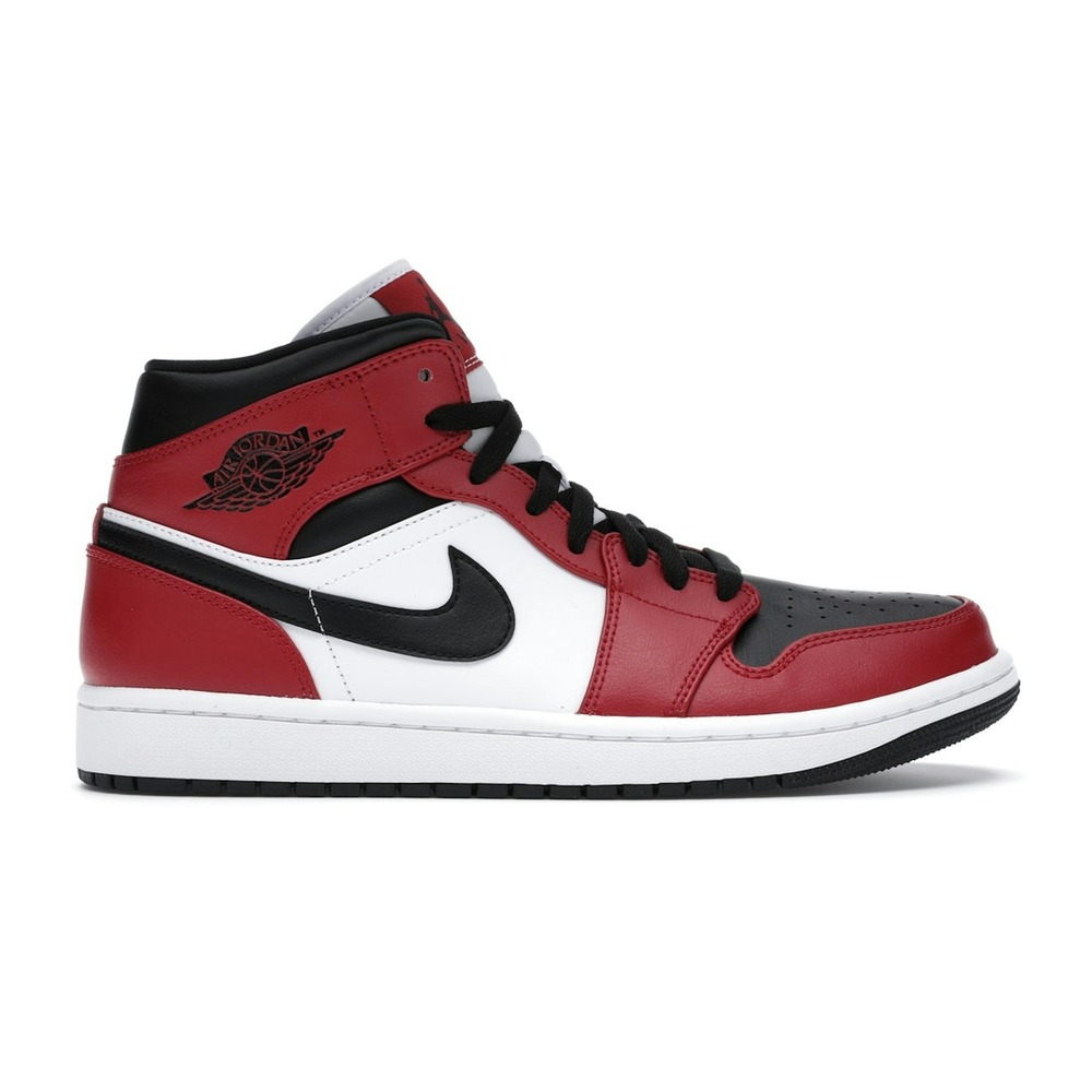 Air Jordan 1 Mid Chicago Black Toe