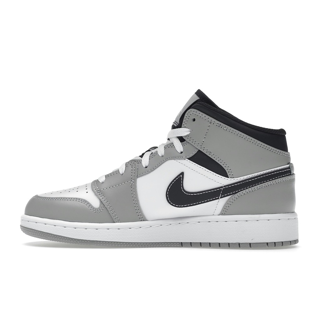 Air Jordan 1 Mid GS Light Smoke Grey (Grade-Schooler) - Image 3