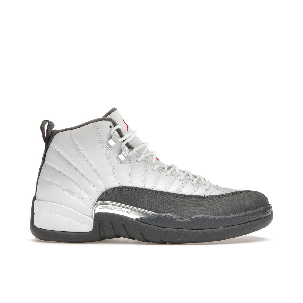 Air Jordan 12 Retro White Dark Grey