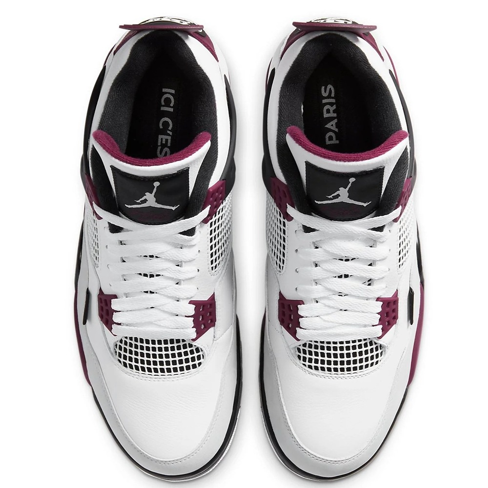 Air Jordan 4 Retro Bordeaux collab Paris Saint-Germain - Image 5