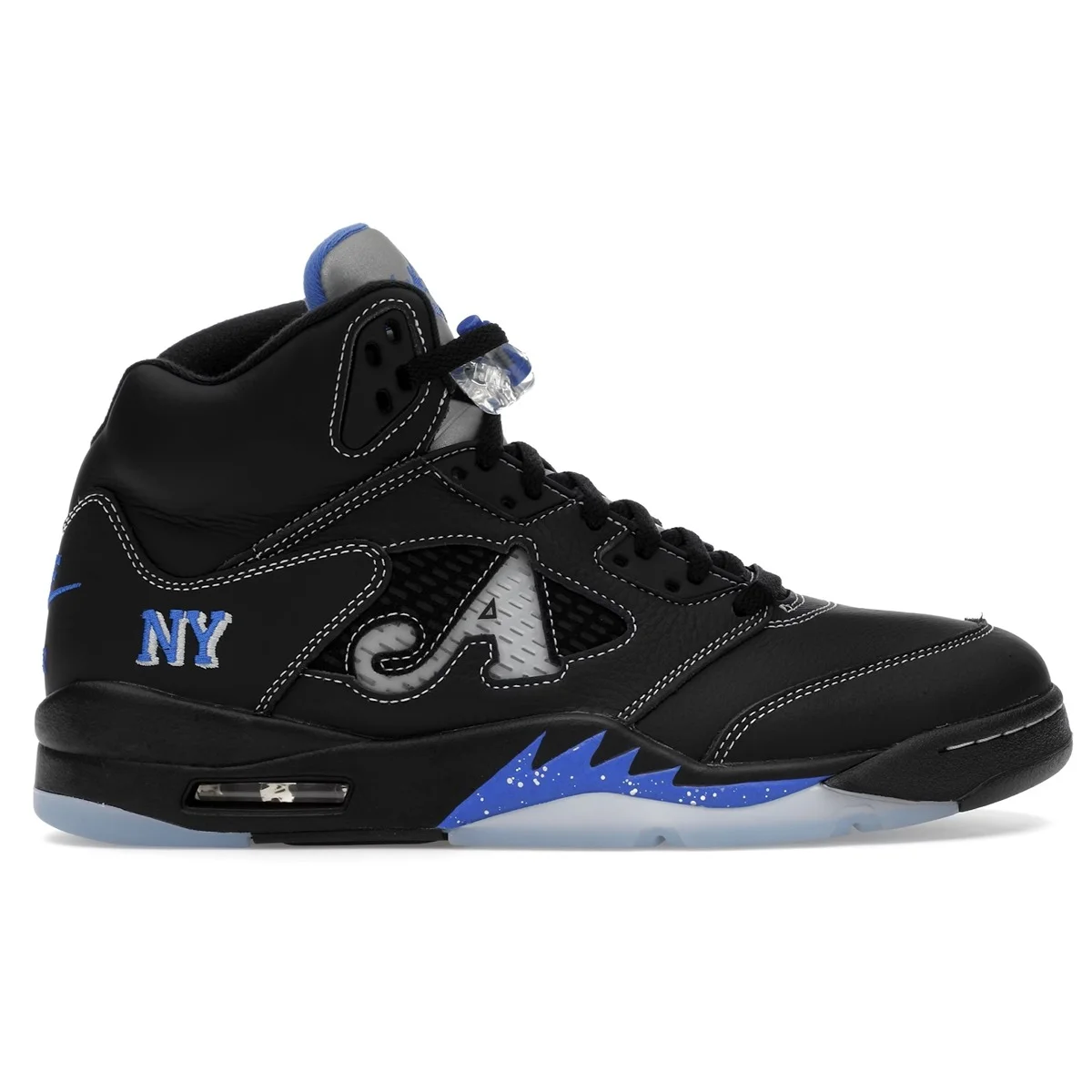 Air Jordan 5 Retro Black-Racer Blue collab Awake NY