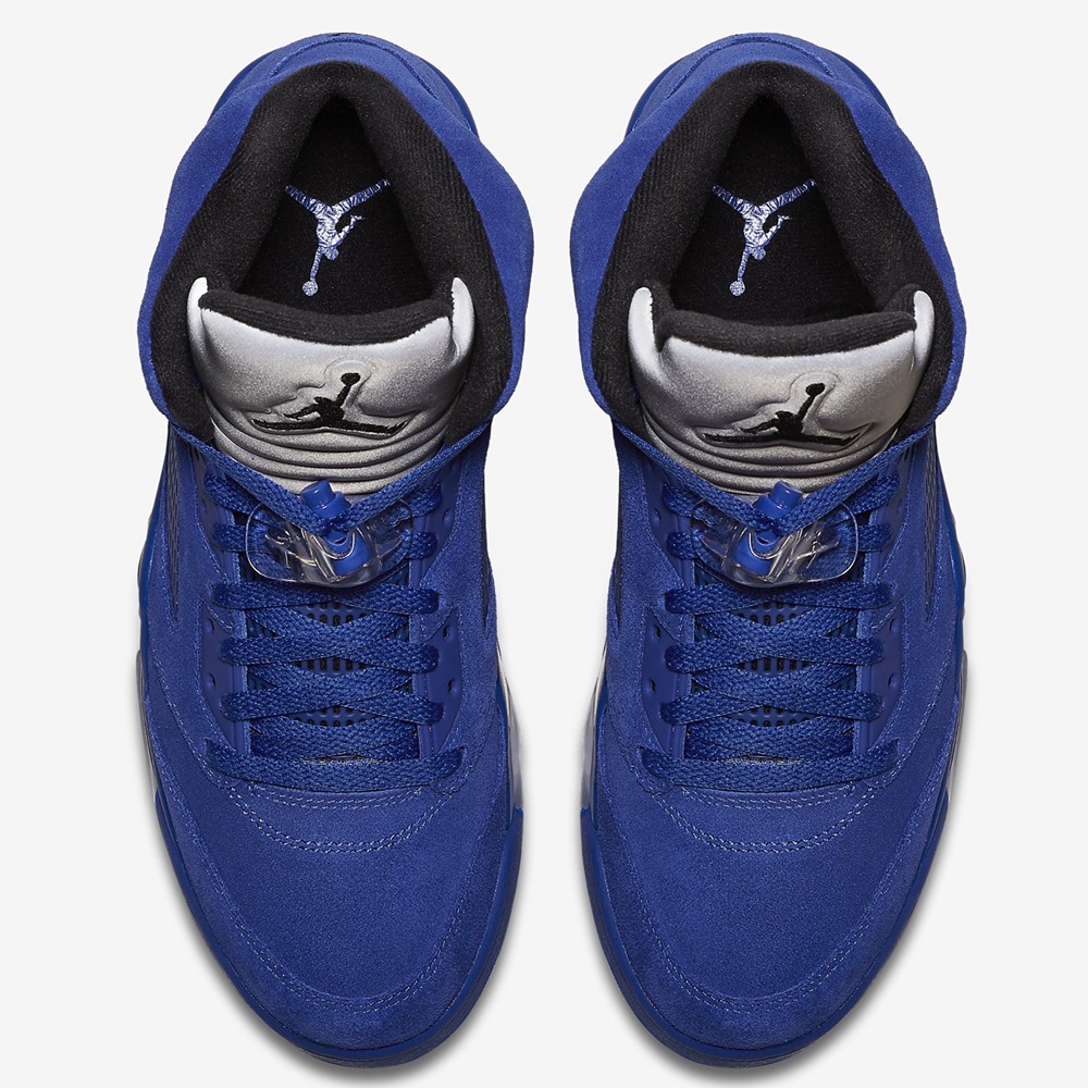 Air Jordan 5 Retro Blue Suede - Image 5
