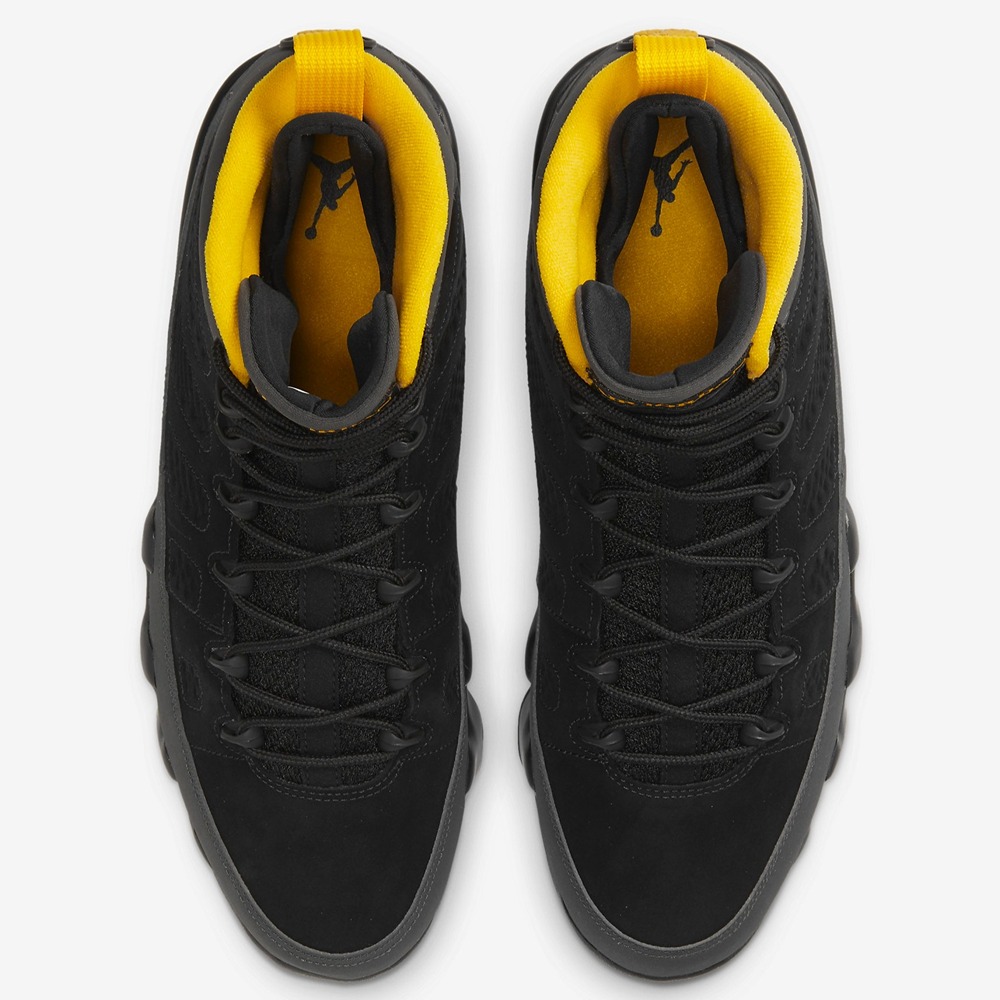 Air Jordan 9 Retro Dark Charcoal University Gold - Image 3