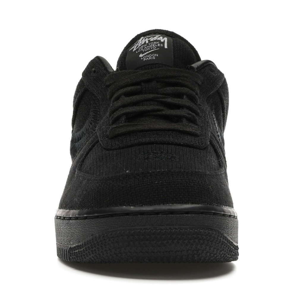 Nike Air Force 1 Low Triple Black collab Stussy - Image 2