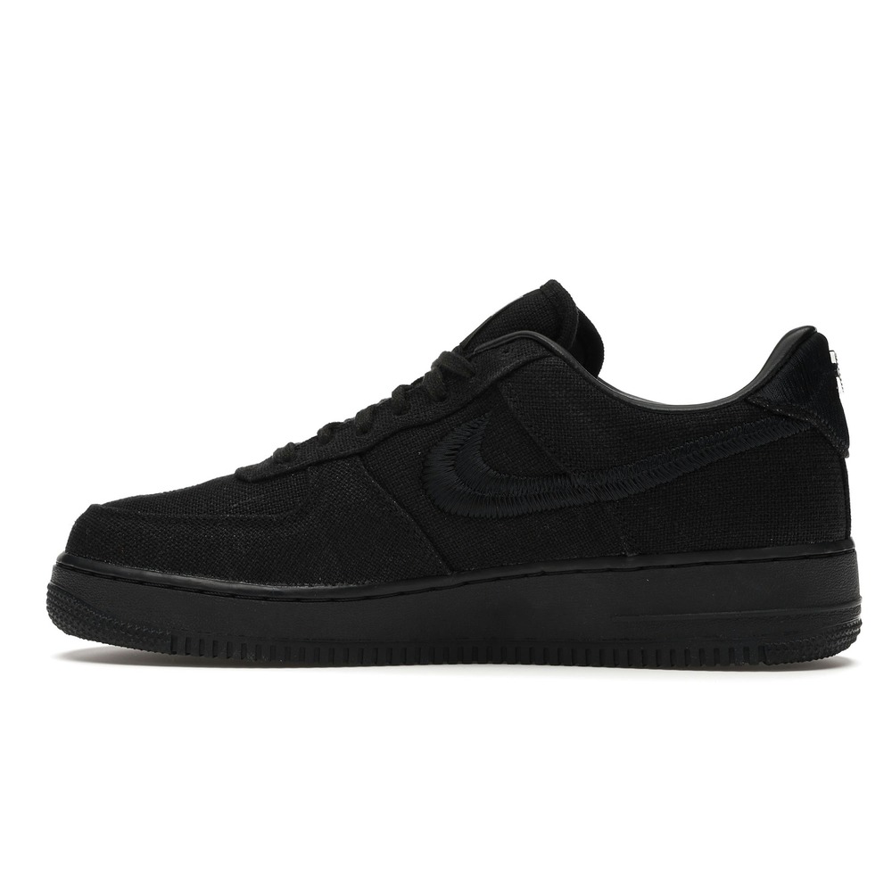 Nike Air Force 1 Low Triple Black collab Stussy - Image 3