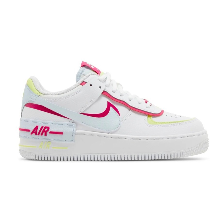 Nike Air Force 1 Shadow White Blue Tint Fireberry (Women Exclusive)