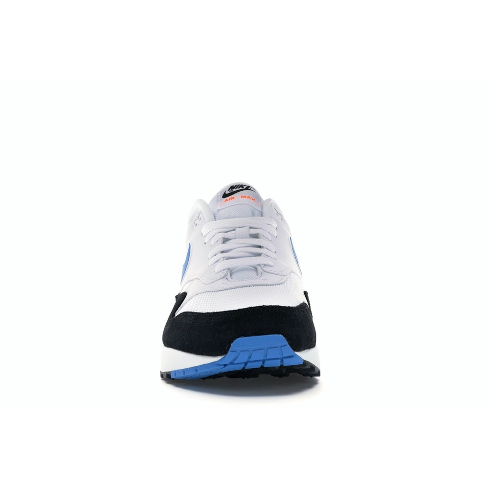 Nike Air Max 1 White-Photo Blue-Black-Total Orange - Image 2