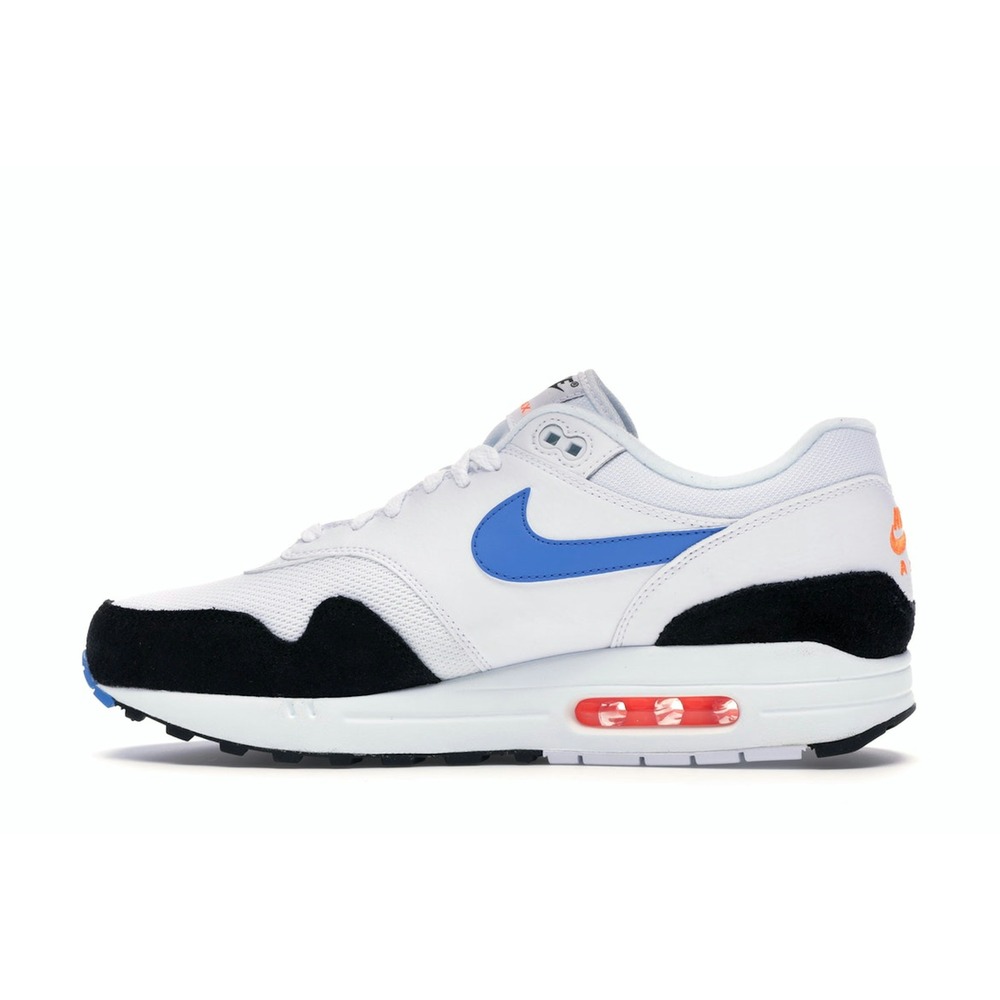Nike Air Max 1 White-Photo Blue-Black-Total Orange - Image 3