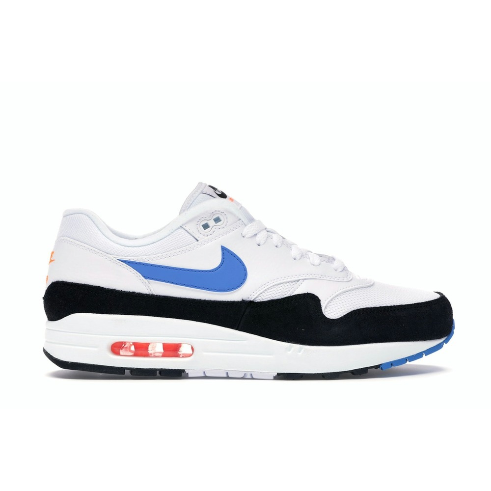 Nike Air Max 1 White-Photo Blue-Black-Total Orange
