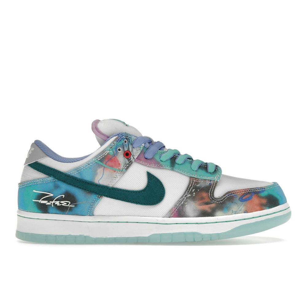 Nike Dunk Low SB Bleached Aqua collab Futura Laboratories