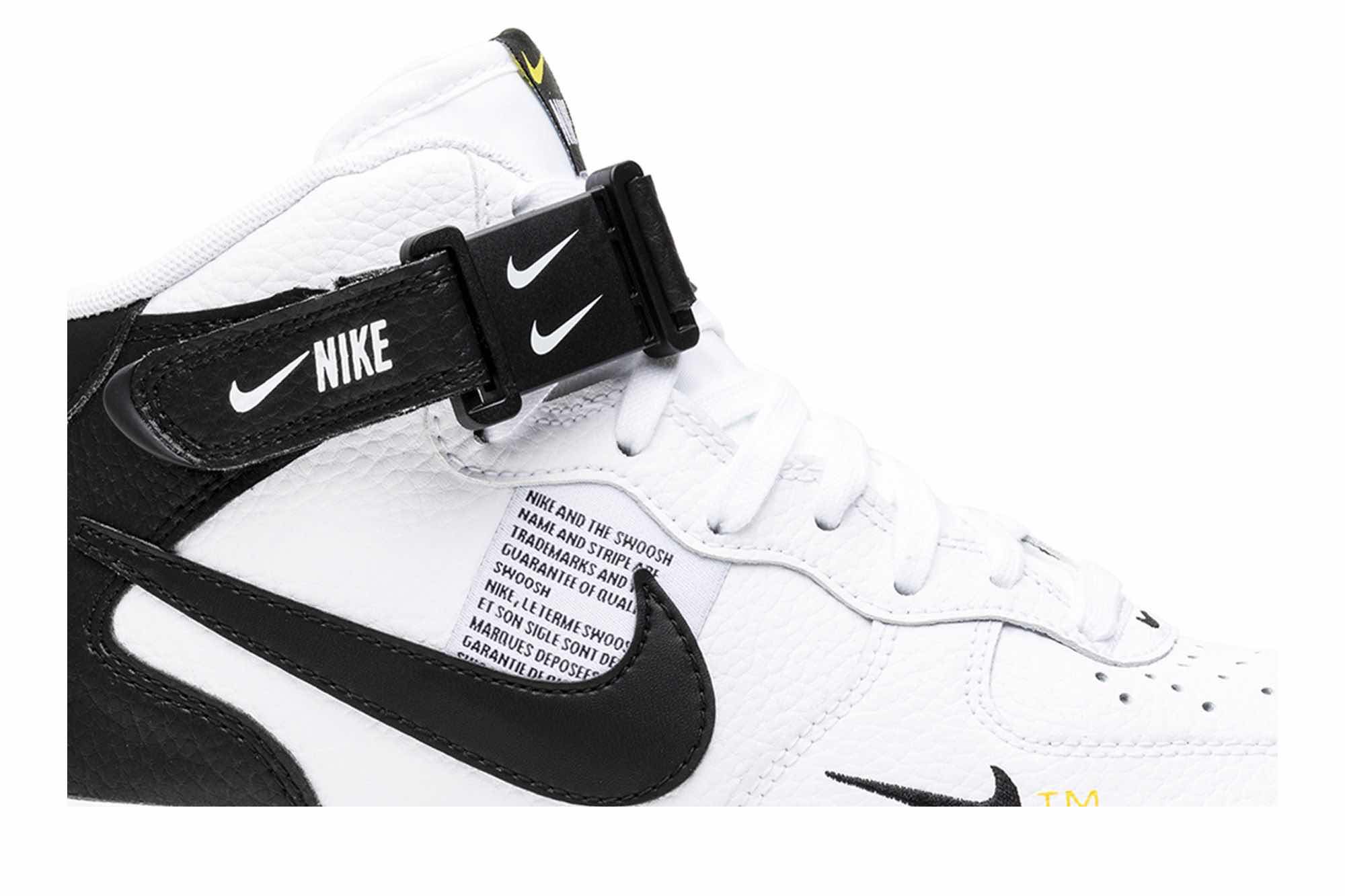 Air Force 1 Mid '07 LV8 'White Black' 804609-103 - Image 2