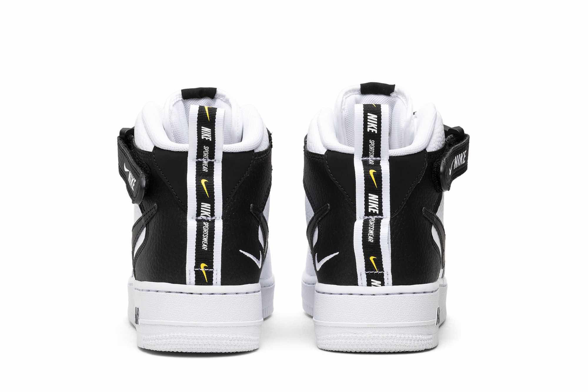 Air Force 1 Mid '07 LV8 'White Black' 804609-103 - Image 6
