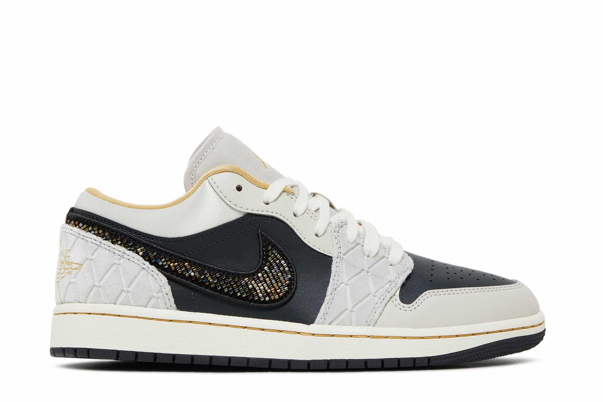 Air Jordan 1 Low SE 'Beaded Swoosh' DV1762-001