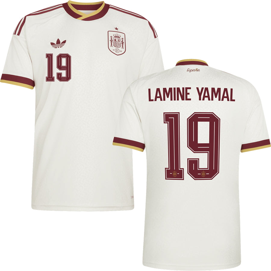 Spain World Cup 2026 Away Jersey Adults #19 LAMINE YAMAL